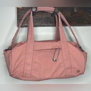 Lululemon Dusty Rose Small Duffle/Gym Bag